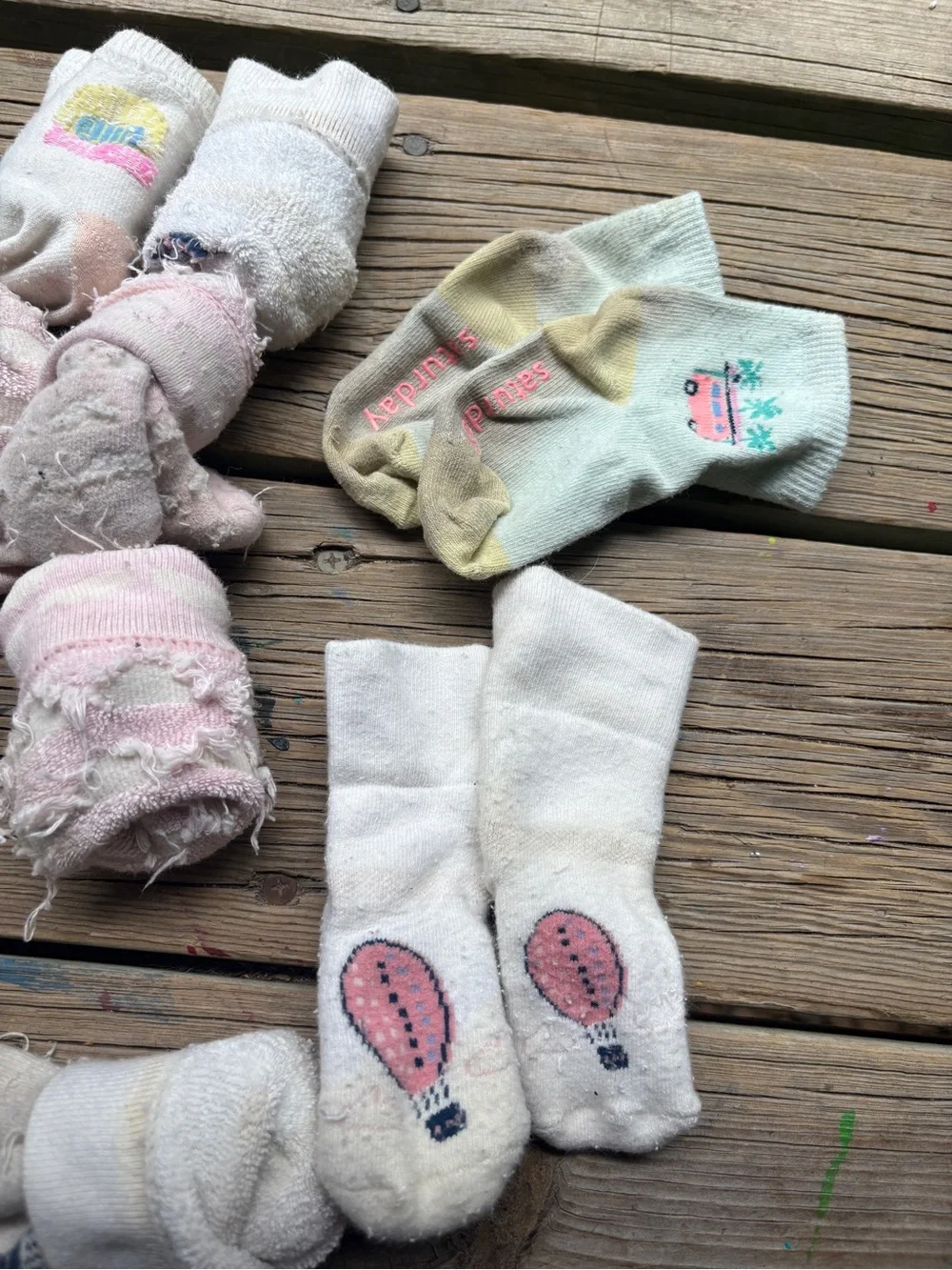 Gymboree Pink Cream Baby socks bundle lot 14 pairs cozy thick fuzzy warm winter